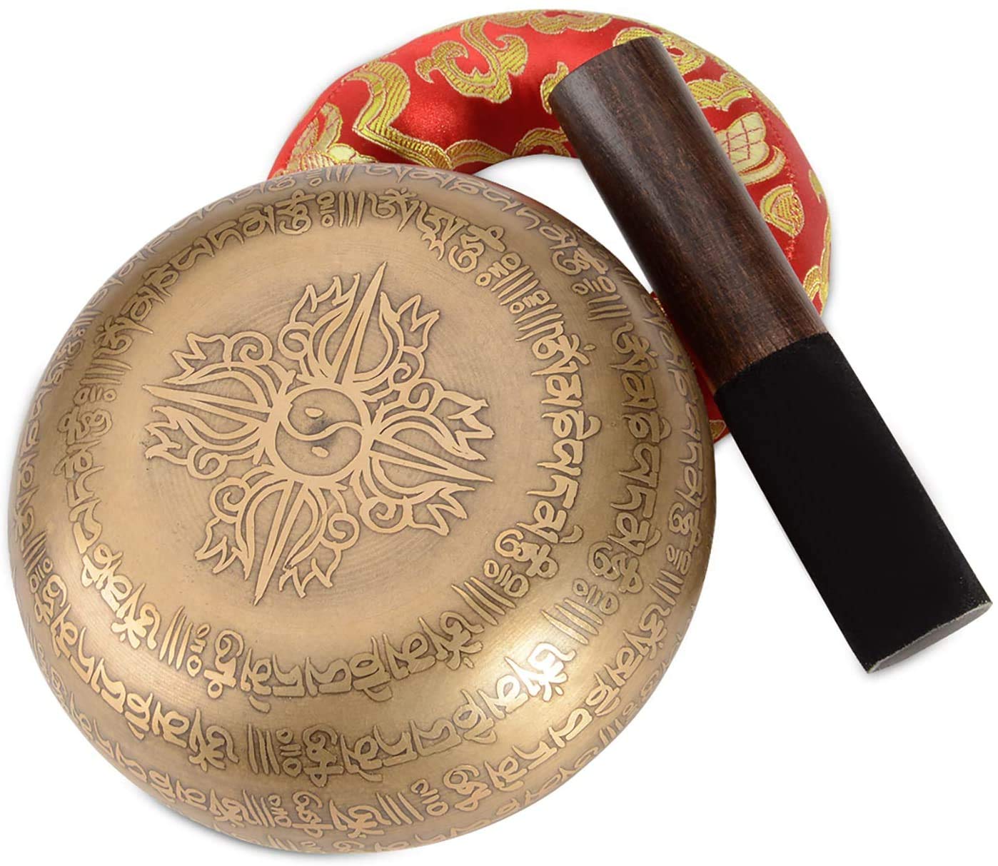 Juego De Cuencos Tibetanos Hechos A Mano, Cuenco Sonido 12cm, 7 Metales, Tallado De Mantra Antiguo De Nepal Martillado A Mano, para Meditación Curativa De Chakras De Yoga