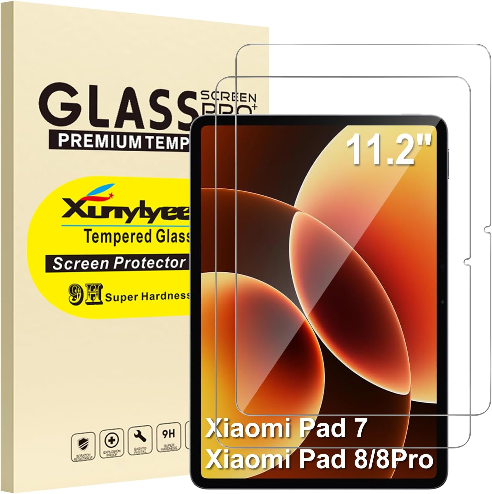 2 Pack Screen Protector for Xiaomi Pad 8/ Pad 7 11.2 Inch