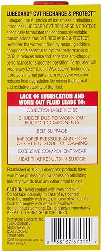 Miniatura 4 de Lubegard 67010 CVT Recharge & Protect, 10 fl. oz.