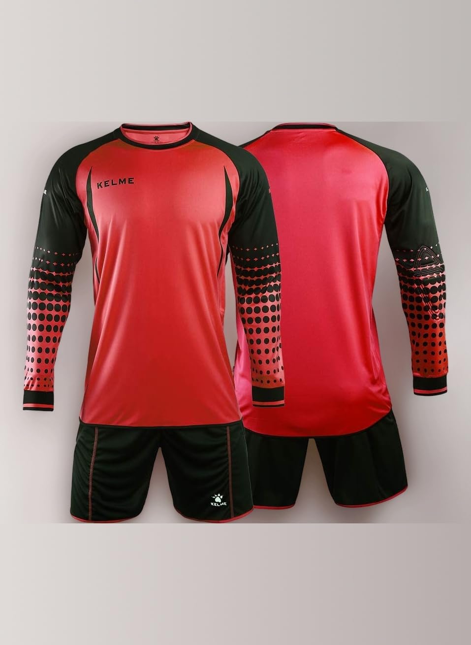 Kelme Boy's Long Sleeve Soccer Shirts, Soccer Shorts, Jersy Uniform Soccer