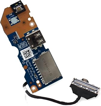 Deal4GO Power Button Board SD Card Reader USB IO Board LS-D823P 8N7VD 08N7VD Replacement for Dell Inspiron 15 7460 7472