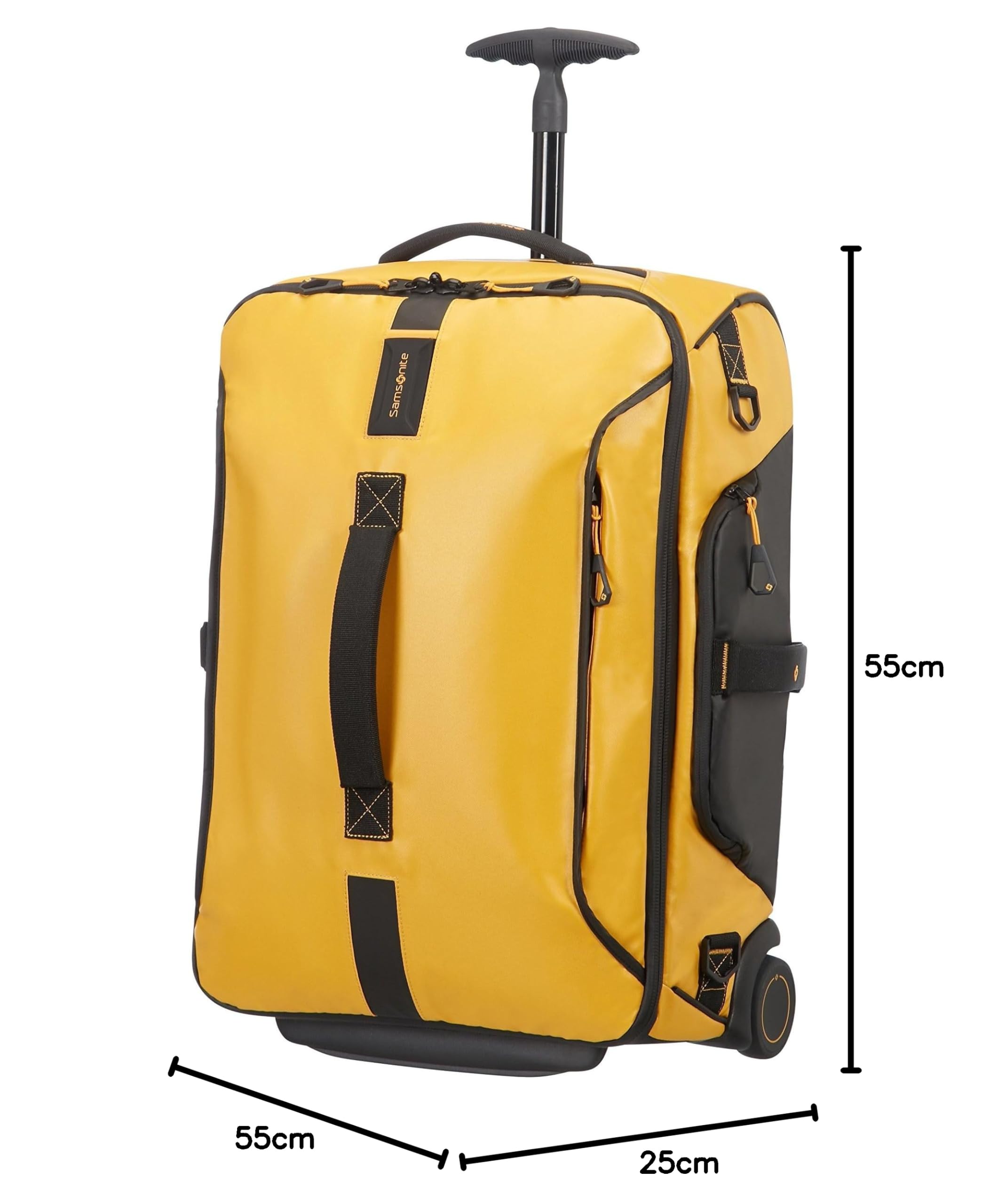 Samsonite Paradiver Light Bolsa de Viaje con Ruedas, S (55Cm-48,5L), Amarillo & Paradiver Light Backpack, Mochila para Portátil para Unisex, Amarillo (Yellow), L+ (43 cm - 24 L)