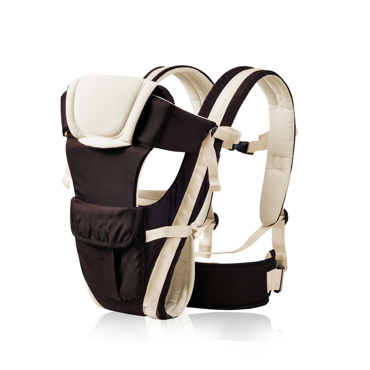 SONARIN All Season réglable 4 positions Poste de porte-bébé avec courroie variable et fond de panier amovible, ergonomique,taille libre,adapté à la croissance de votre enfant(Kaki)