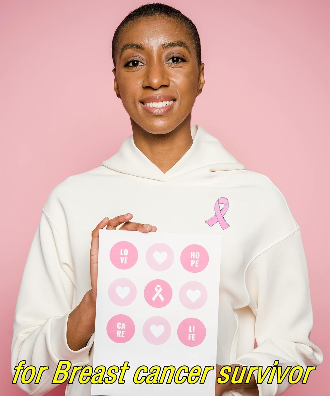 25/50/100/200 pieces pink ribbon pins breast cancer awareness enamel lapel pin for Women Breast Cancer Awareness Brooch pins Charity Public Social Event badge bulk - Image 5