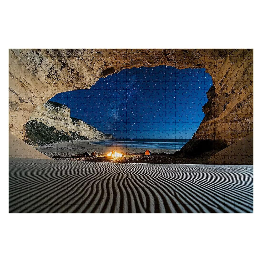 Puzzle 4000 elementów dorośli plaża, puzzle natura, niemożliwe puzzle z wykwintnym pudełkiem do pakowania, klasyczne drewniane puzzle gry edukacyjne na prezent dla kobiet, dekoracja domu -2222