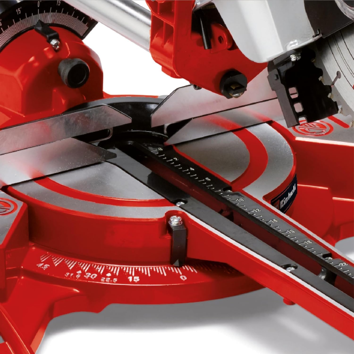Einhell Ingletadora TC-SM 2131/1 Dual (máx. 1.800 W, 4.900 min-1, función de tracción integrada, tope de pieza, dispositivo de sujeción, incl. hoja de sierra de carburo de tungsteno, láser)