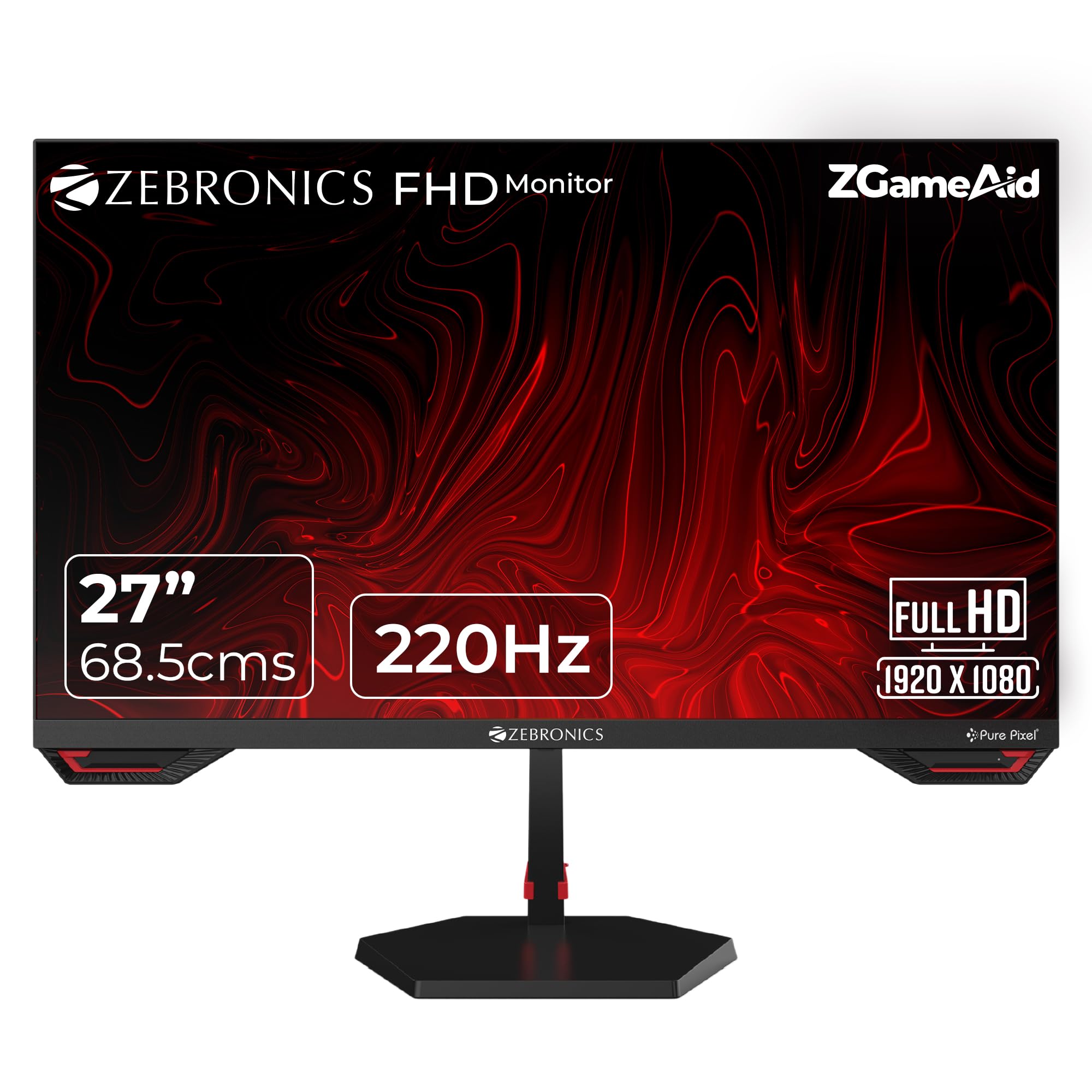 Zebronics S27A 27"" (68.5 cm) Gaming Monitor, 220Hz Refresh Black - Image 1
