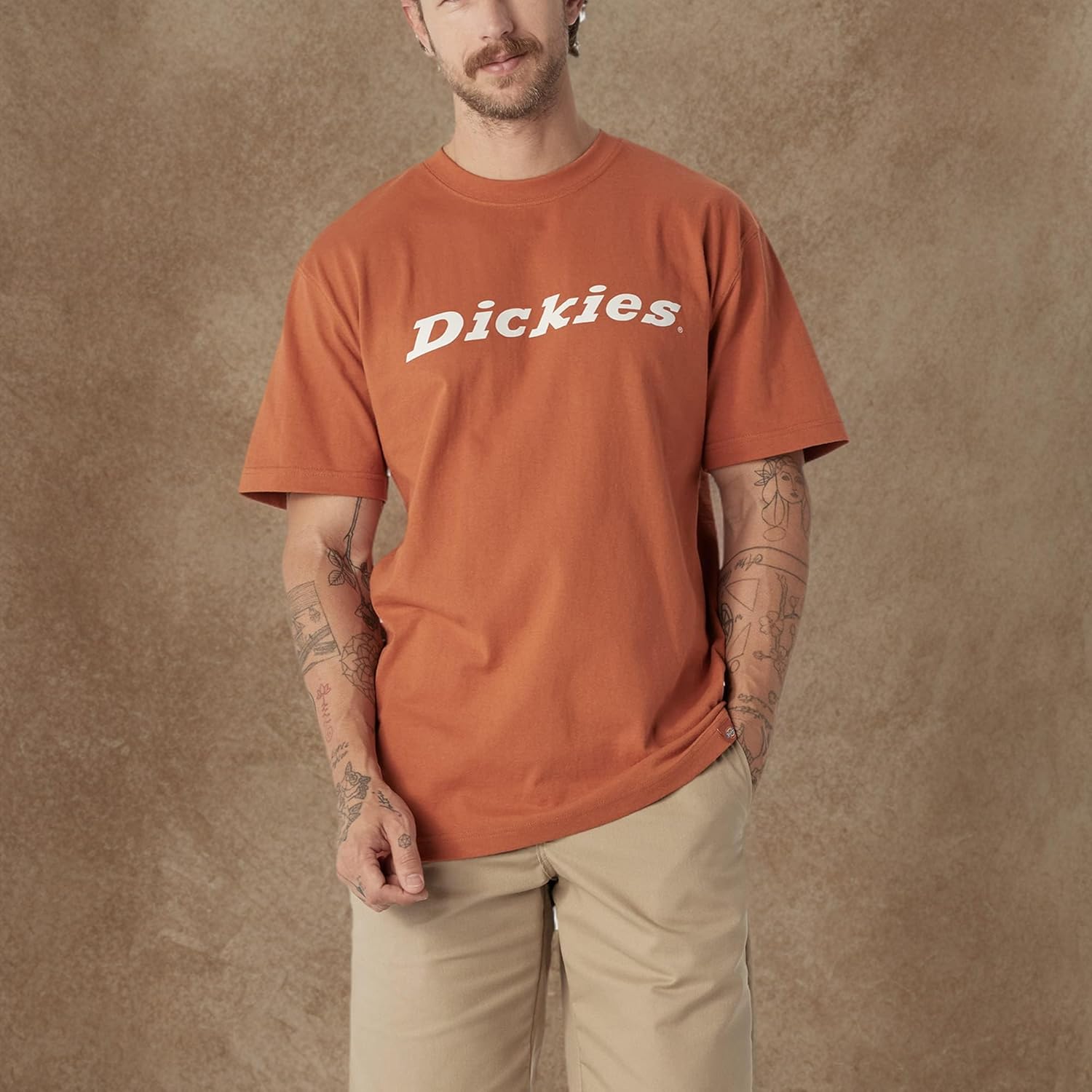 Dickies Short Sleeve Wordmark Graphic T-Shirt, Copper, XT - Image 4
