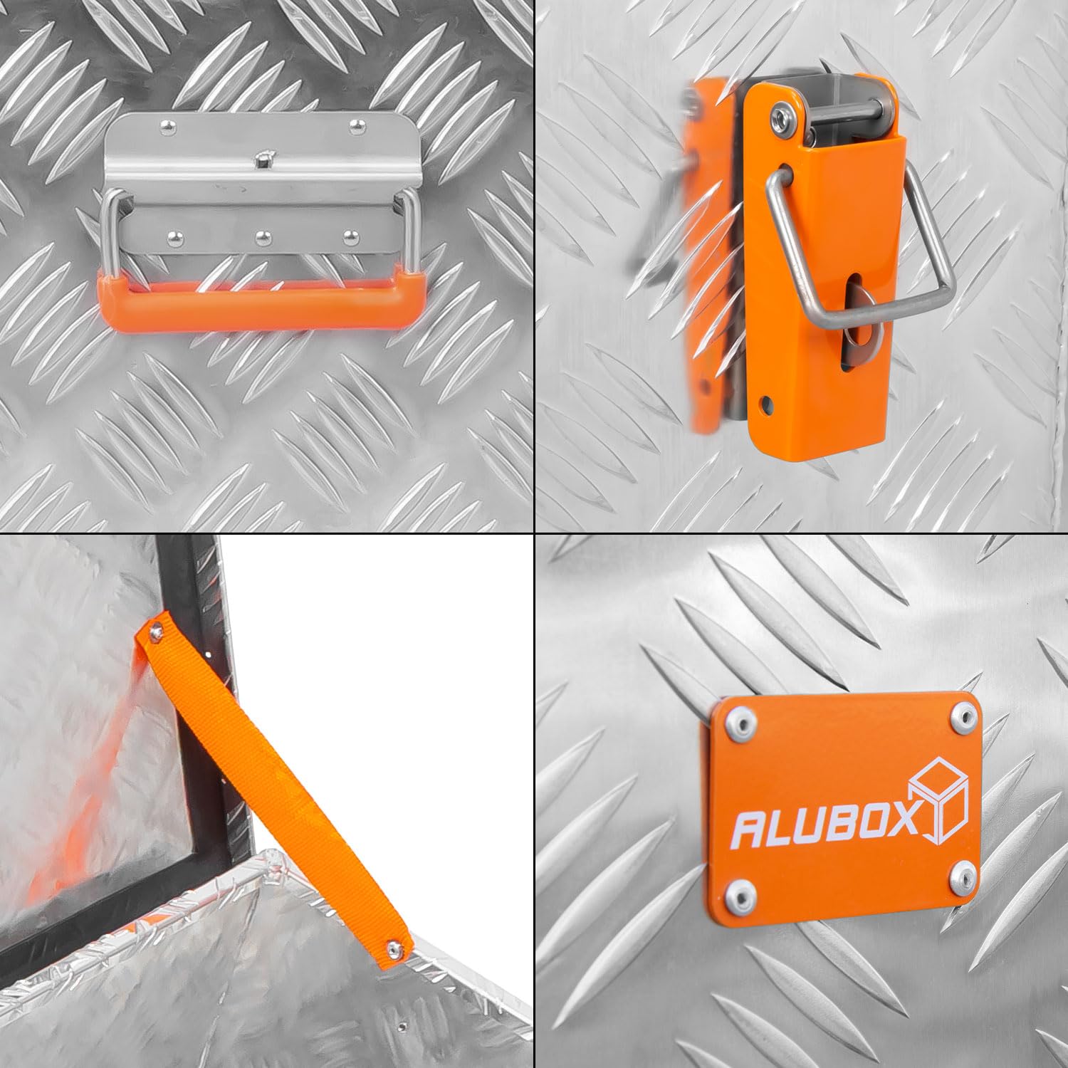 Alubox Werkzeugkiste Riffelblech ABX-RL75 Aluminium 1,5mm Werkzeugkiste leicht und robust 75 Liter