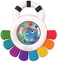 Baby Einstein Outstanding Opus Octopus Sensory Rattle Teether - BPA-Free, Chillable, 8 Textures, Cause & Effect Toy for Babies 3M+
