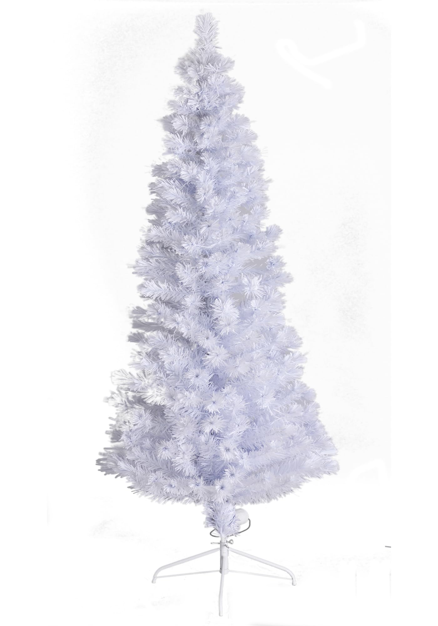 Amazon | LEDファイバーツリー クリスマスツリー 高さ210cm ホワイト
