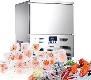 Kolice Commercial 5 Trays Bakery Shock Freezing Blast Chiller, Frozen Dough Blast Freezer for Bread, Ice Cream, Dumplings-Lowest Temperature -40°F(-40°C)