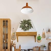 Vista 4 de 9 cestas colgantes de yute para cocina, cestas de pared tejidas estilo bohemio, almacenamiento de productos para ajo, cebolla, papa, plátano, ahorro
