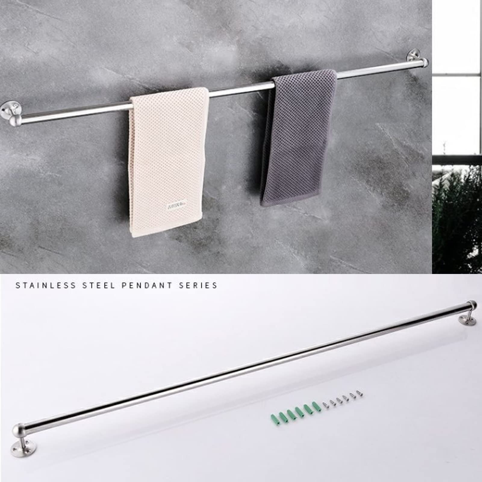 Portasciugamano Portasciugamani,Porta Asciugamani A Parete In Acciaio Inossidabile Barra Portasciugamani,Porta Asciugamani Da Bagno A 1 Livello A 2 Livelli A 3 Livelli Con Ganci,per Cucina Bagno Toile