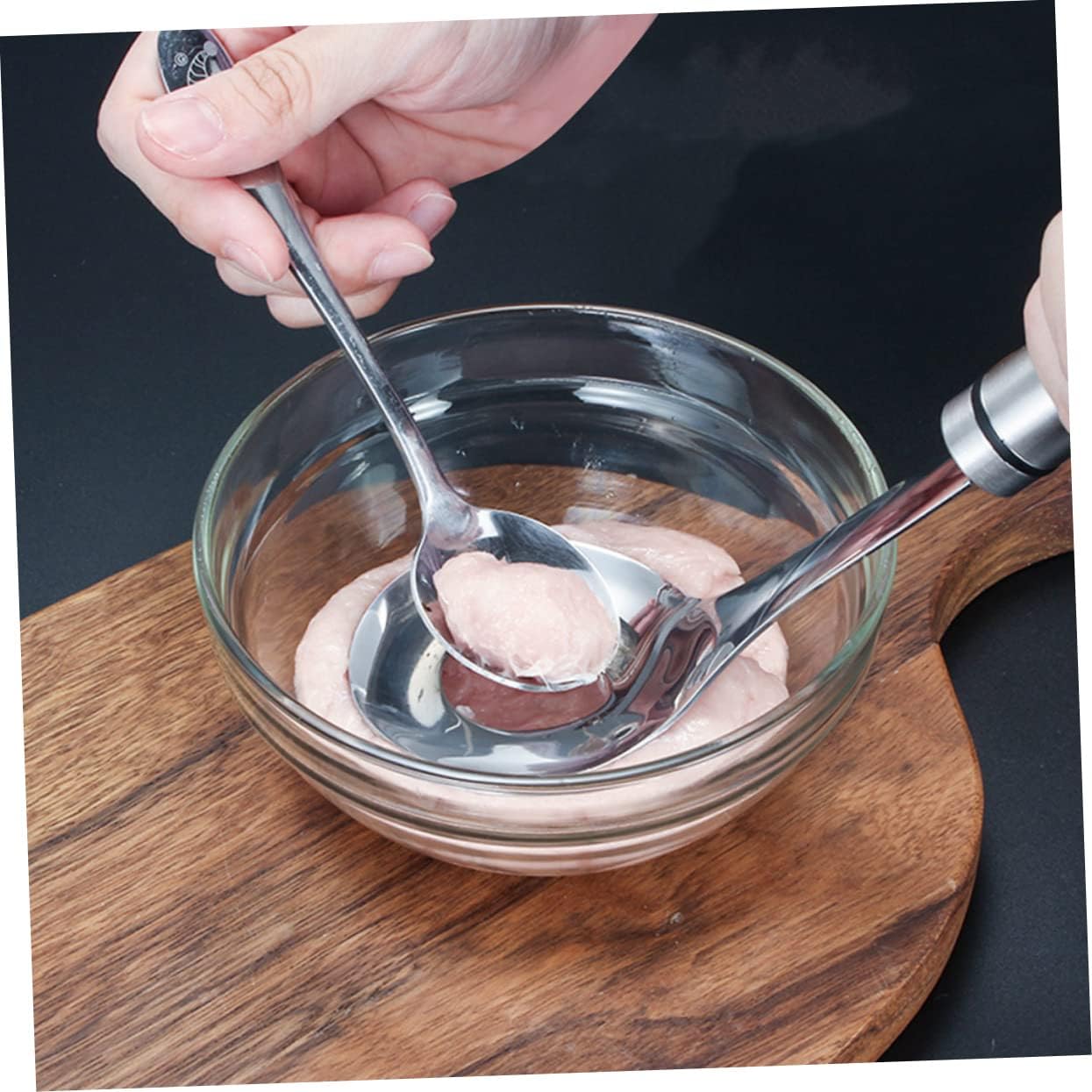 ABOOFAN Glass Bowls Set 2 Large Serving Bowls for Salad Filling Stylish and Easy-to-clean for Parties Home