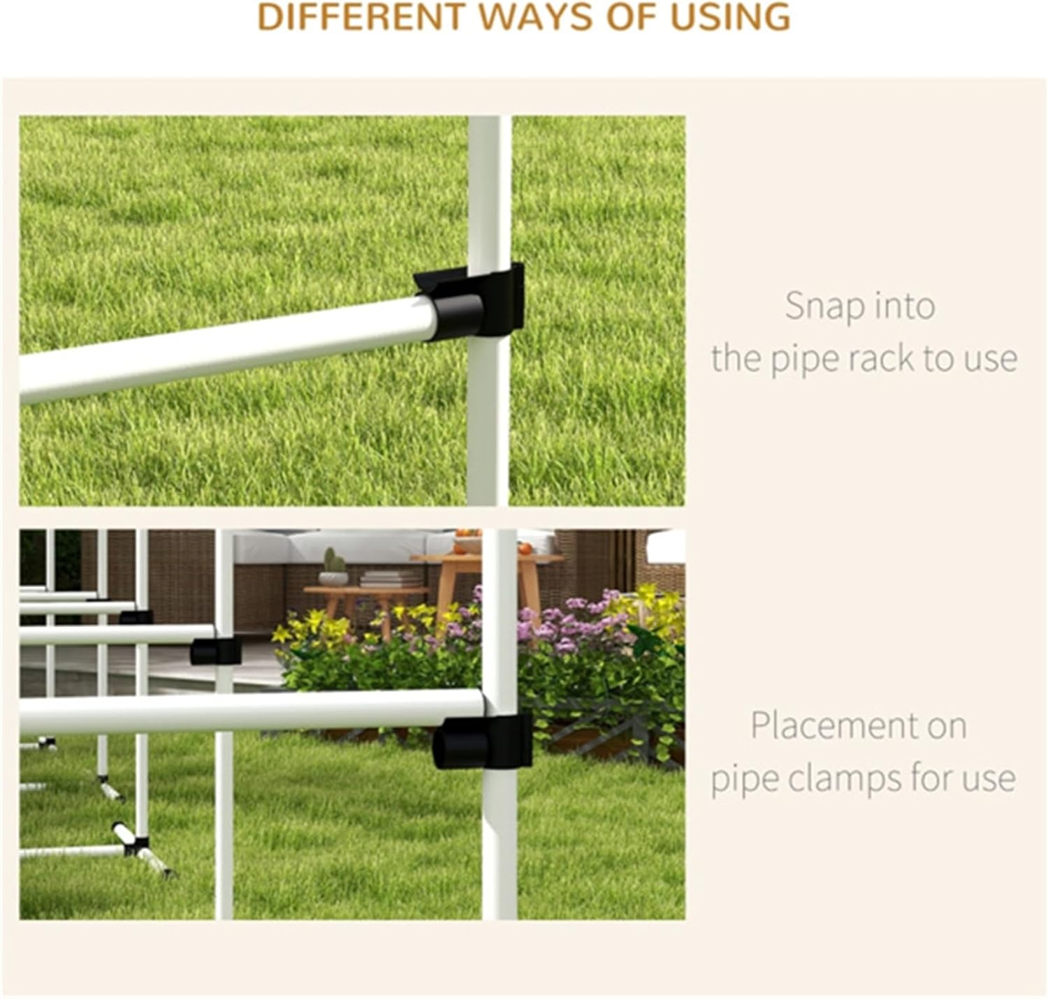 6 Sets of Horizontal Bar Jumping Rack, Dog Agility Set, Dog Training Rack, Outdoor Training, Pet Supplies, White