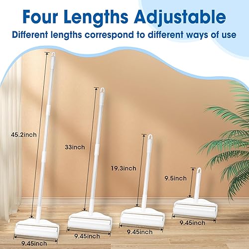 Miniatura 10 de AZEN Rodillos de pelusa para pelo de mascotas extra pegajosos, rodillo de pelusa de 600 hojas con 3 asas mejoradas, 6 rodillos removedor de pelusa