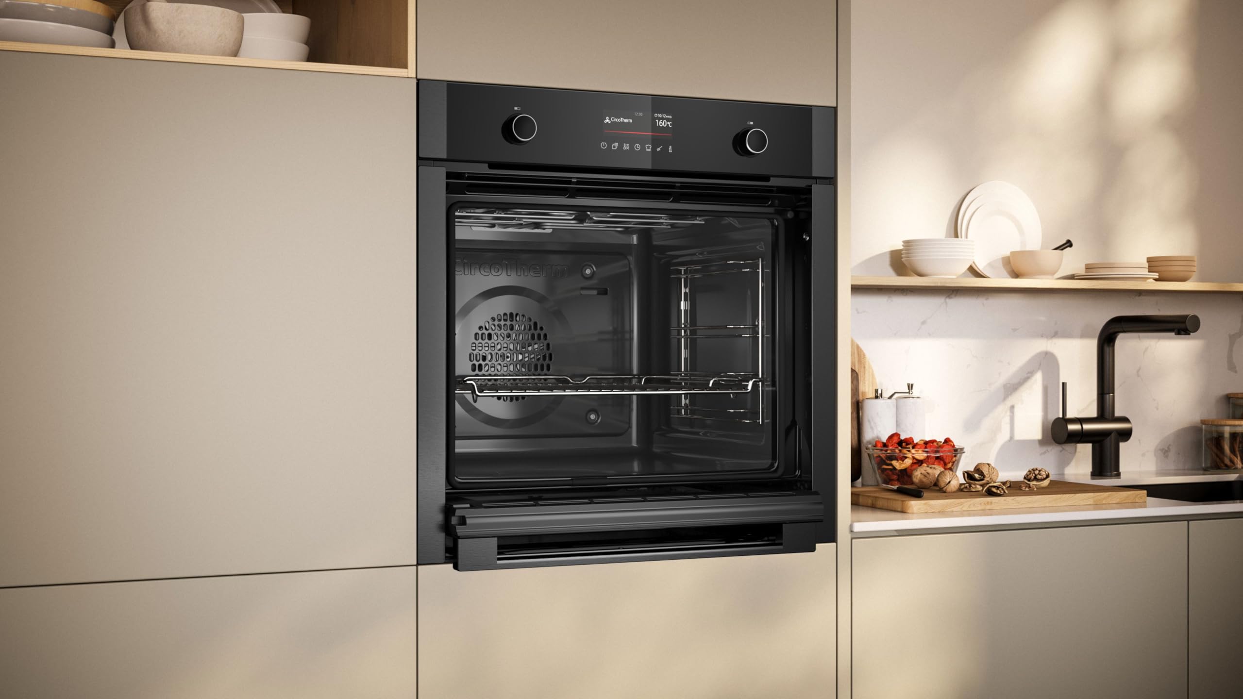 NEFF B6ACP7AG3 N 50 Einbau-Backofen 60 x 60 cm Pyrolyse Air Fry TFT Touch Display Graphite Grey