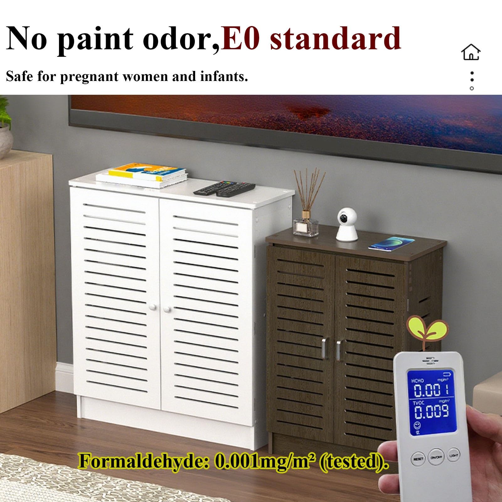 Moderno armario de almacenamiento con enrutador WiFi, organizador multifuncional ajustable y gestión de cables para oficina en casa, elegante diseño blanco (80 x 80 x 30 cm)