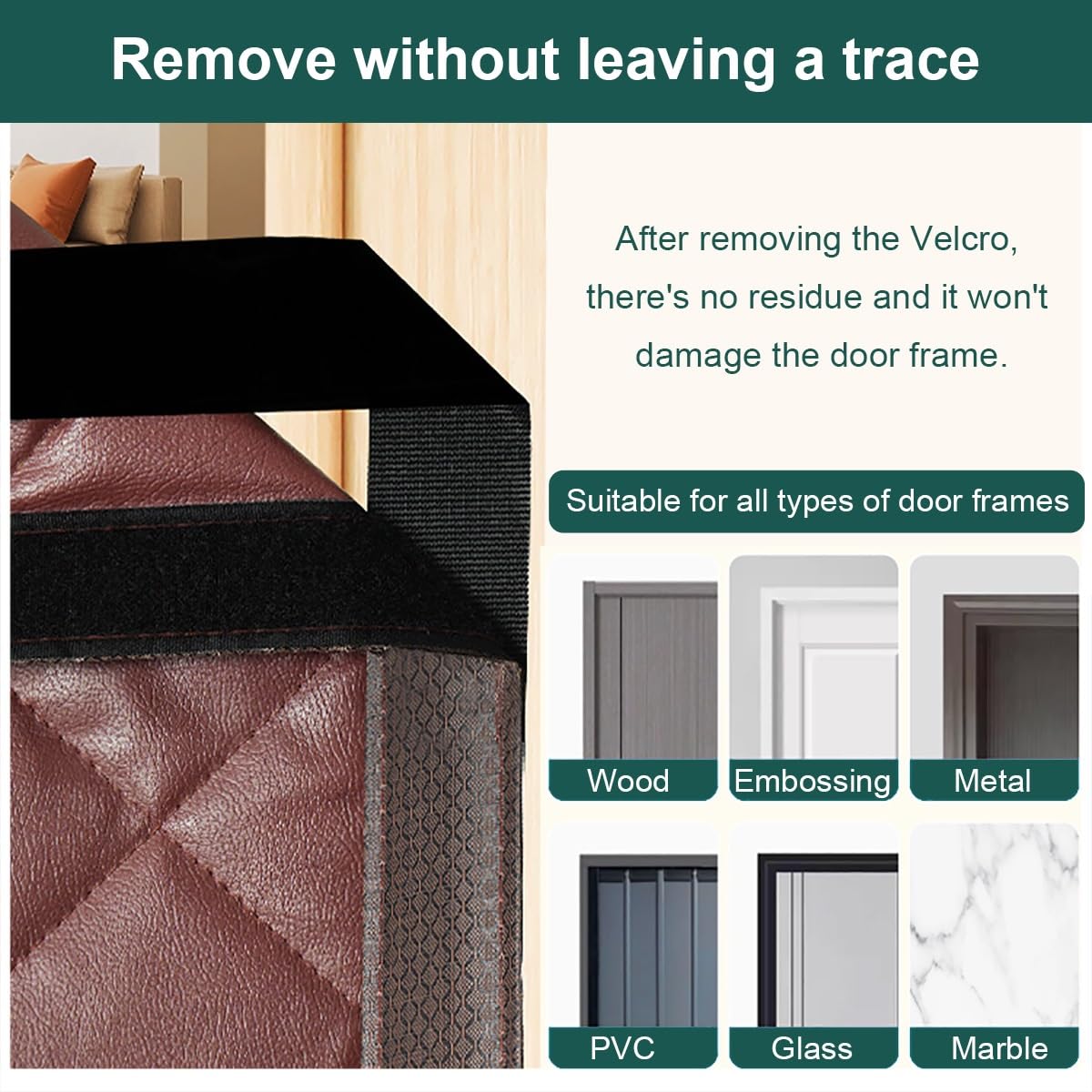 Tenda per Porta Inverno Termica, Magnetica Tenda Termica Isolante Freddo per Porte - Mantiene il freddo fuori e il caldo dentro, per Porte d'Ingresso, Cortili Porte(41x83in/104x211cm)