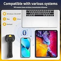 Vista 7 de NetumScan Escáner de código de barras QR Bluetooth industrial, IP67 impermeable y 7M a prueba de caídas, 2600 mAh inalámbrico 1D 2D escáner