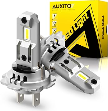 AUXITO H7 LED Fog Light Bulb, 700% Brightness, CSP LED Chips Fog Lamps Replacement, Play and Plug, Pack of 2