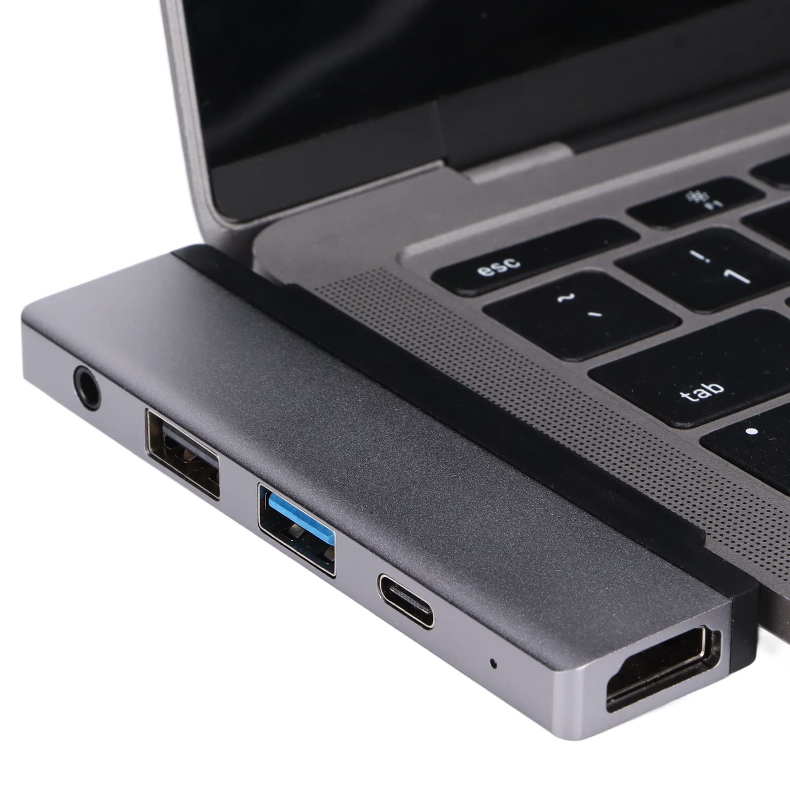 Domary Hub Tipo C 5 in 1, Docking Station USB C in Alluminio con 4K 60Hz