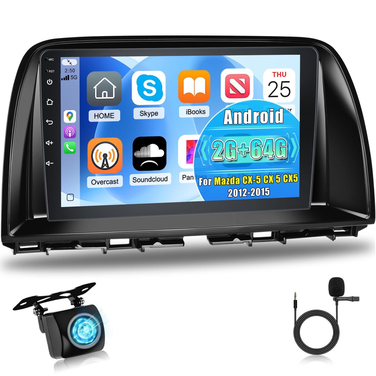Amazon.com: 2+64G Car Radio for Mazda CX-5 CX 5 CX5 2012-2015