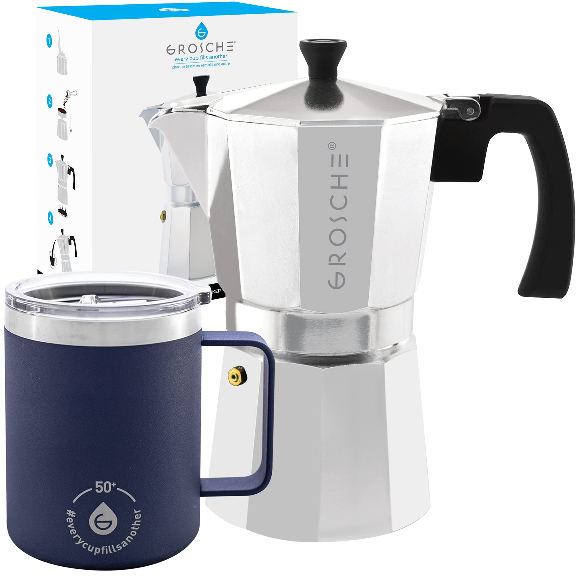 Stovetop Espresso maker 9 Espresso cup 