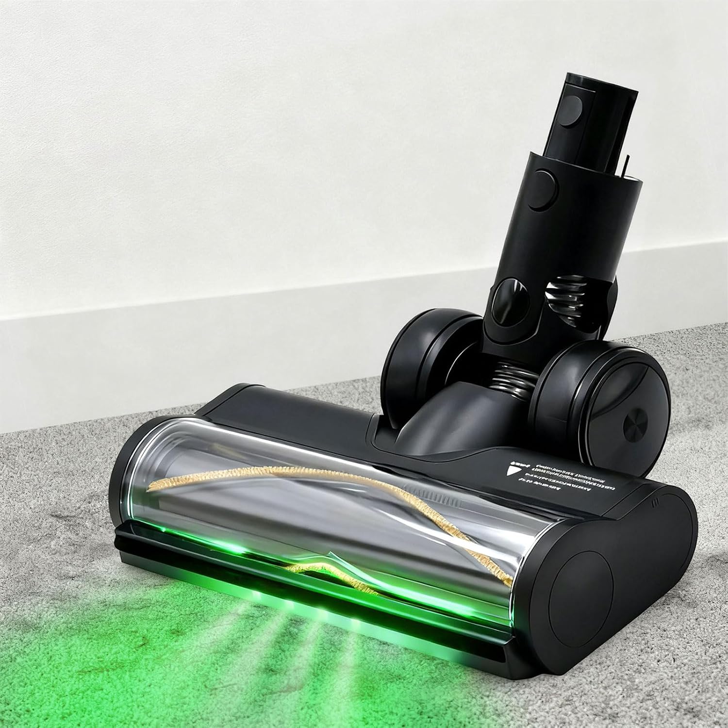 Replacement Vacuum Floor Brush Head Compatible with Select R20 H30 H40 Models, Motorized Roller Head with Green Light for Hard Floors and Short Pile Rugs Attachment Household Upkeep