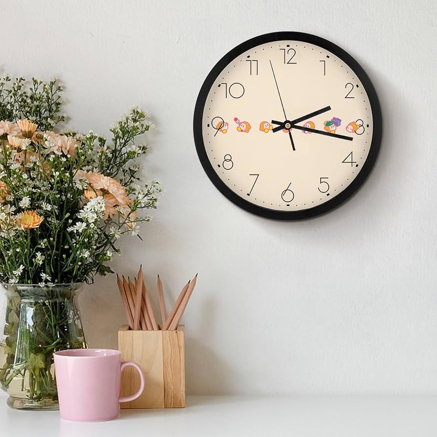 星のカービィ　ウォールクロック　カービィ&ワドルディ 星のカービィ アクリル壁掛け時計 カービィ＆ワドルディ