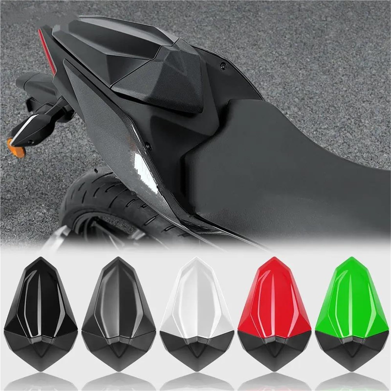 Per Ninja 500 Per Z500 2024 2025 Parti Per Le Modificazioni Gobba Posteriore Ala Coda Motociclo Trim Copertura(rosso)