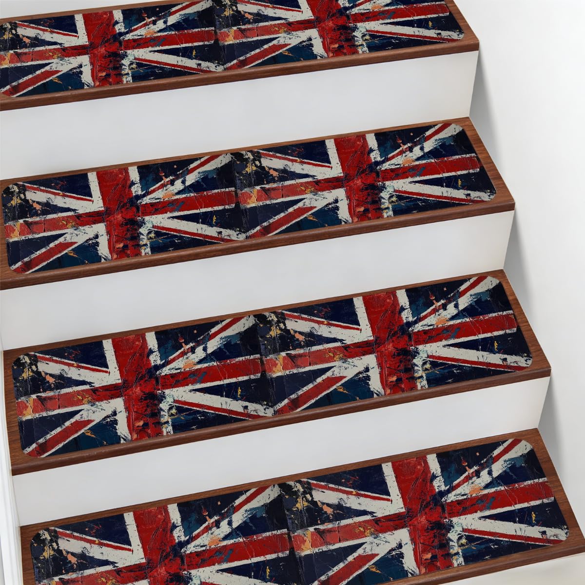 Protectores de escalera para interiores de madera con estilo vintage británico