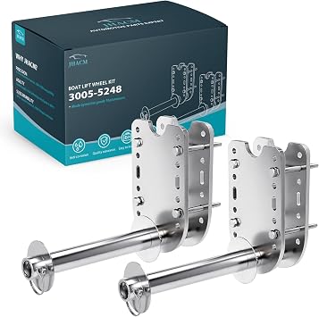 3005-5248 Boat Lift Wheel Kit - Heavy-Duty Replacement for Boat Lift Systems,Stainless Steel Install Bracket Set