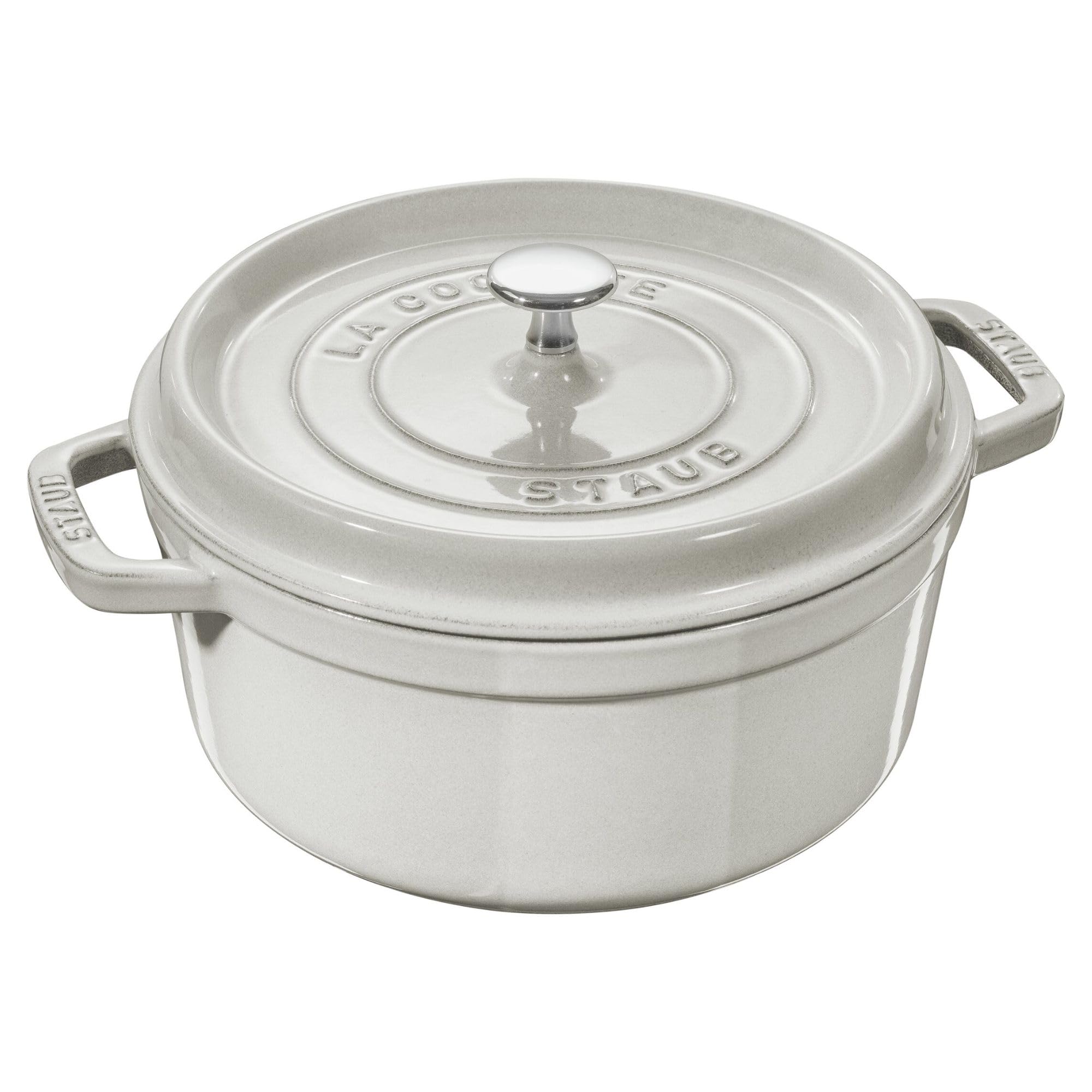 STAUB(ストウブ) LA COCOTTE 鍋 ホワイト26cm Amazon｜staub ストウブ 「 ピコ ココット ラウンド カンパーニュ 26cm