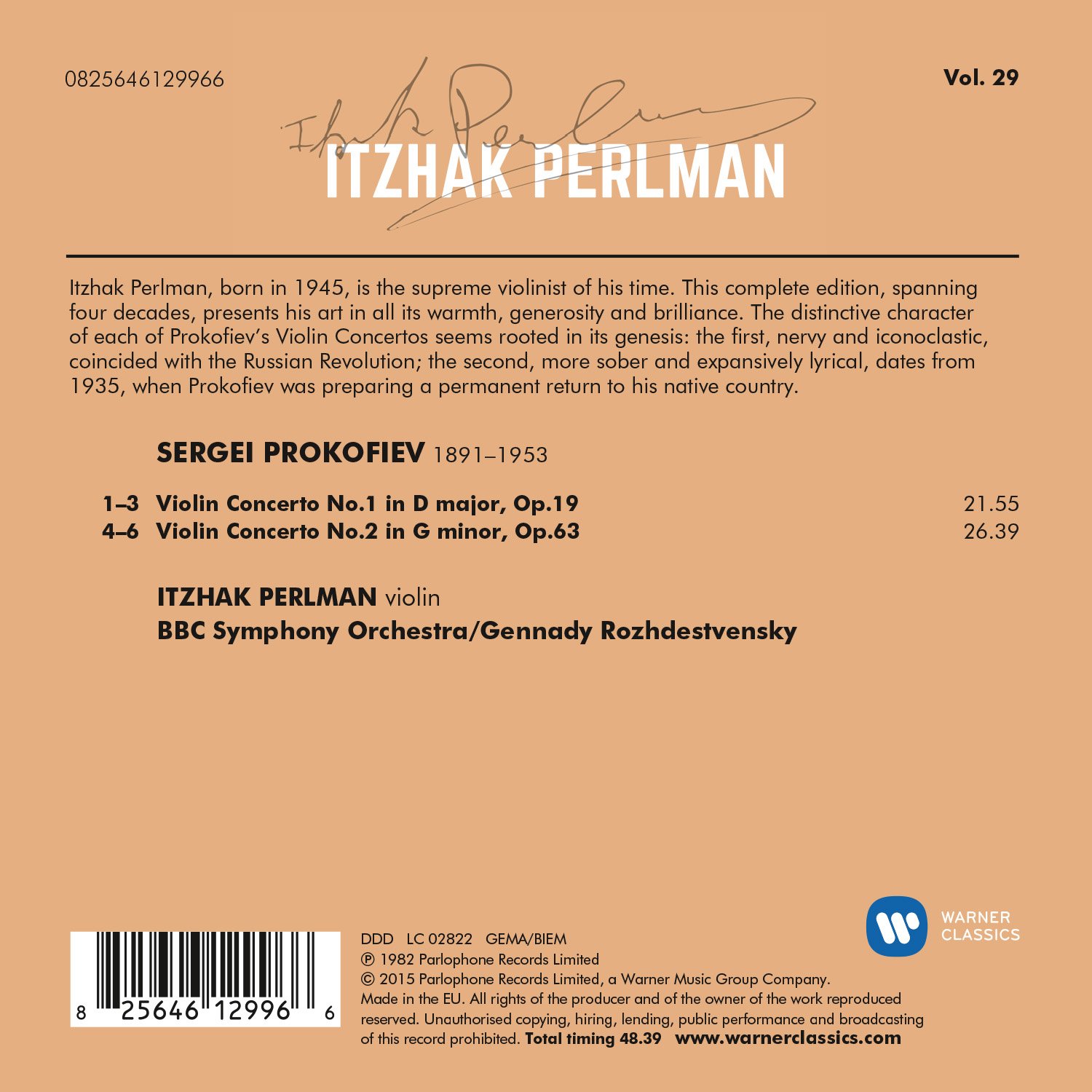 Violin Concertos Nos 1 & 2