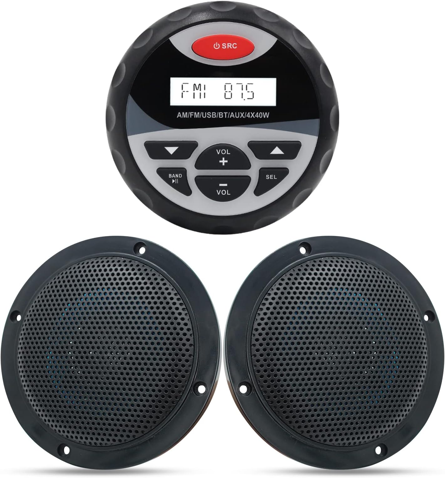 Amazon.com: Herdio Marine Radio Package Compatible with Bluetooth, MP3 ...