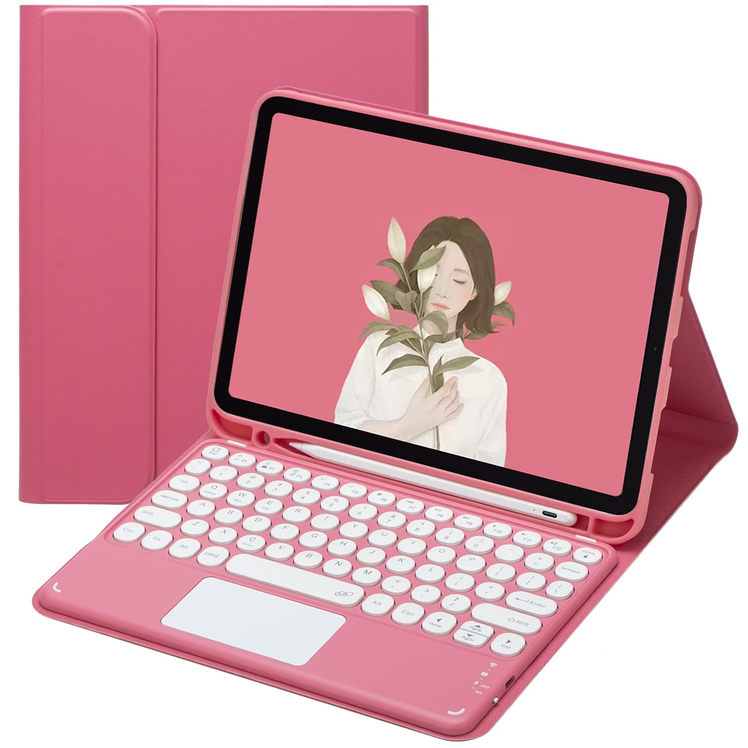 Amazon | iPad Mini 6 タッチパッド付き キーボードケース Bluetooth 