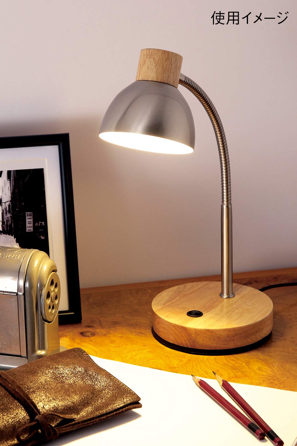 Amazon | オリンピア照明 MotoM モトム LED テーブルランプ 白木