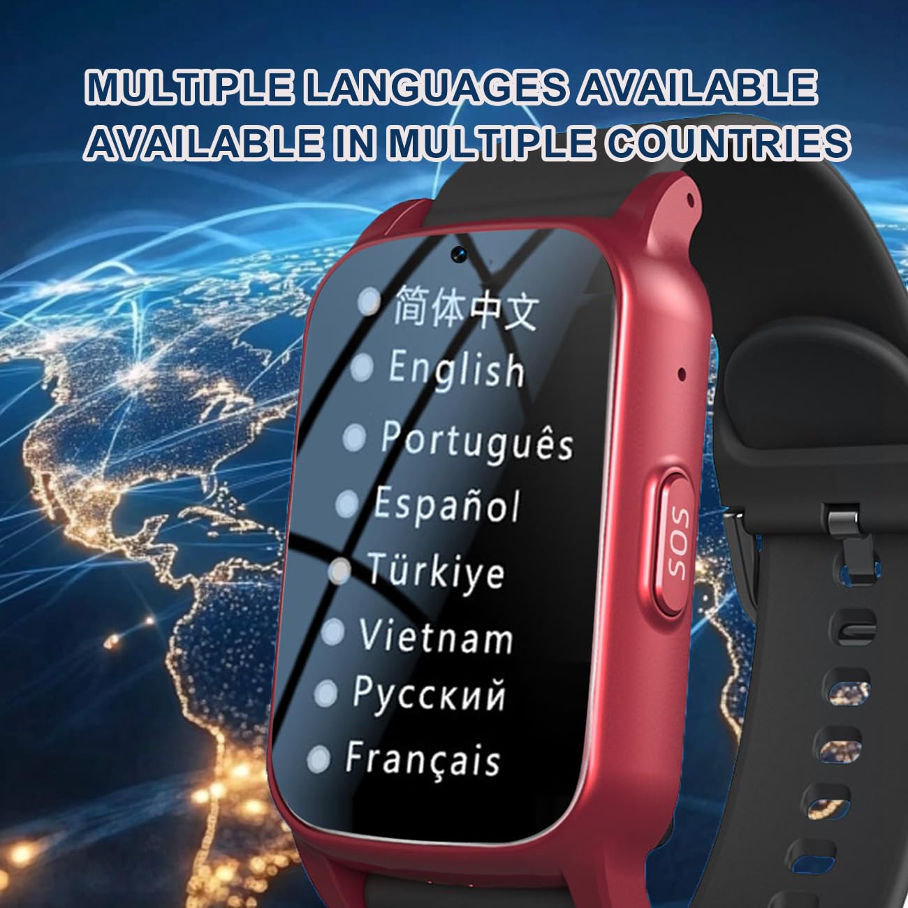 Intelligente Con Rilevamento Delle Cadute Bracciale Sos Anziani Salvavita Chiamata Di Emergenza SOS Orologio Salvavita Per AnzianiBlack,1.25 * 0.57 * 2.22inch