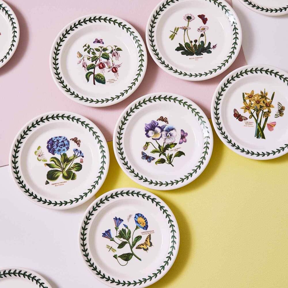 Portmeirion Home & Gifts BG05082 Botanic Garden - Juego de 6 platos laterales (16,5 cm), color blanco