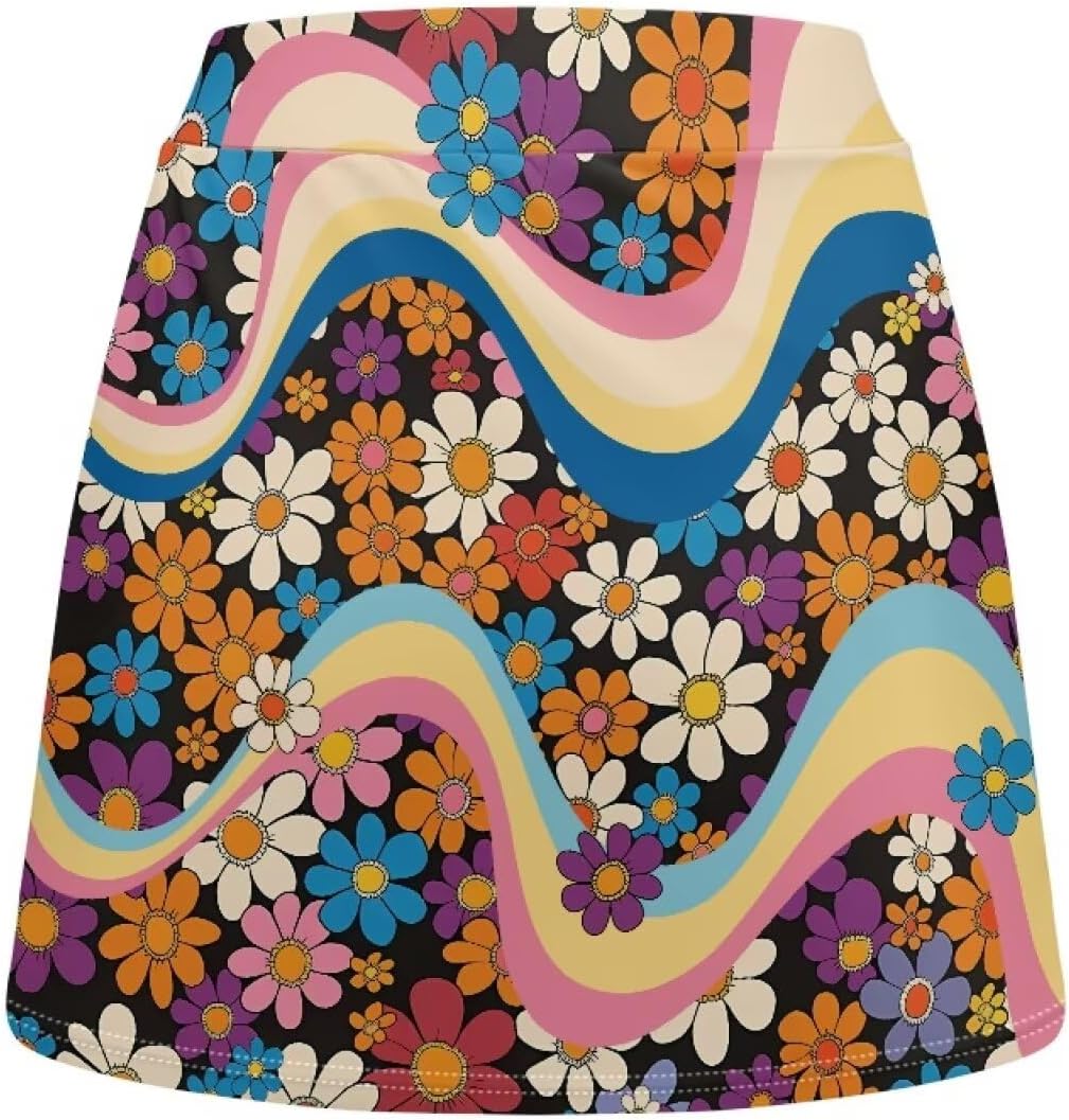 Women's Tennis Skirt with Shorts Pocket High Waisted Mini Golf Skirt for Workout Running Casual Athletic Wear XS-3XL