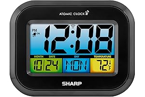 Sharp Atomic Wall Clock: Precision Time with a Modern Touch