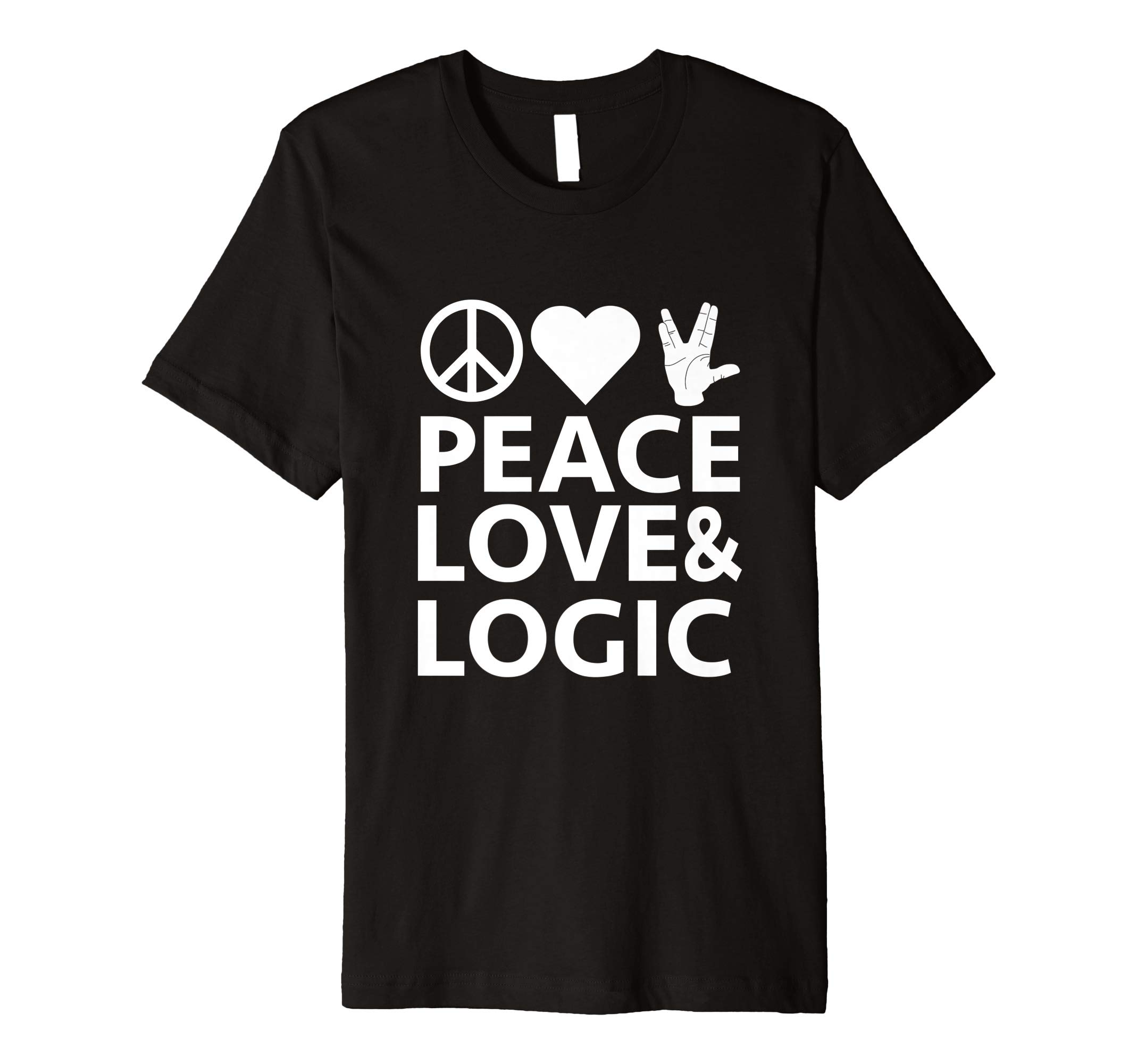 InkOnLintPeace Love & Logic Premium T-Shirt