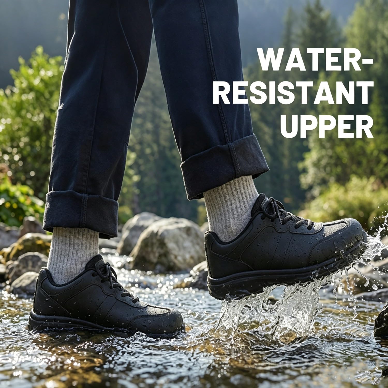 Scarpe Antinfortunistiche Uomo Cucina Scarpe da Cuoco Scarpe Antinfortunistica Antiscivolo Scarpe da Lavoro Impermeabili Punta in Acciaio Comode Leggere SRC Ristorazione