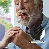 Vista 7 de iplusmile 3 utensilios adaptativos para ancianos, juego de cubiertos flexibles para temblores de manos y artritis, cucharas y tenedores
