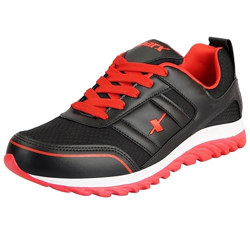 Sparx men's black and red running shoes Clearance