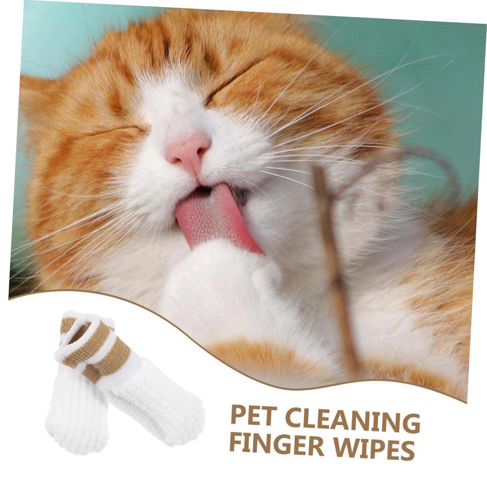 Beavorty 30 Pièces Doigts De Nettoyage Pour Animaux De Compagnie Brosses à Dents Brosse a Dent Brosse à Dent Lingettes Fournitures Pour Animaux Nylon Petit Dents De
