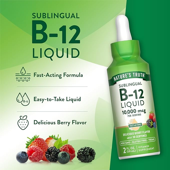 Nature's Truth B12 Líquido Sublingual 10,000 mcg 2 oz miniatura 5