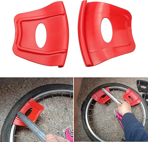 Miniatura 6 de Herramienta protectora de escudo de llanta para bicicleta motocicleta ATV Quad neumático instalación de neumáticos Rojo -,Negro